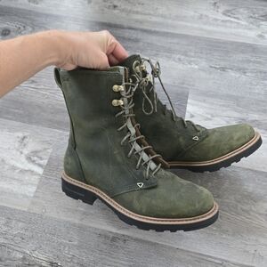 Teva 7.5 Rowena Green Lace-Up Boots
